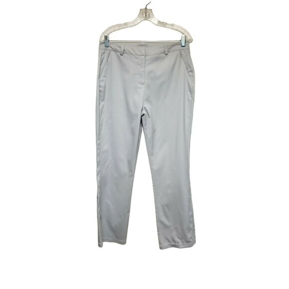 Maggie Lane Women's Flat Front Tech Golf Pants Active Athletic Gray Size 8 - Picture 1 of 5